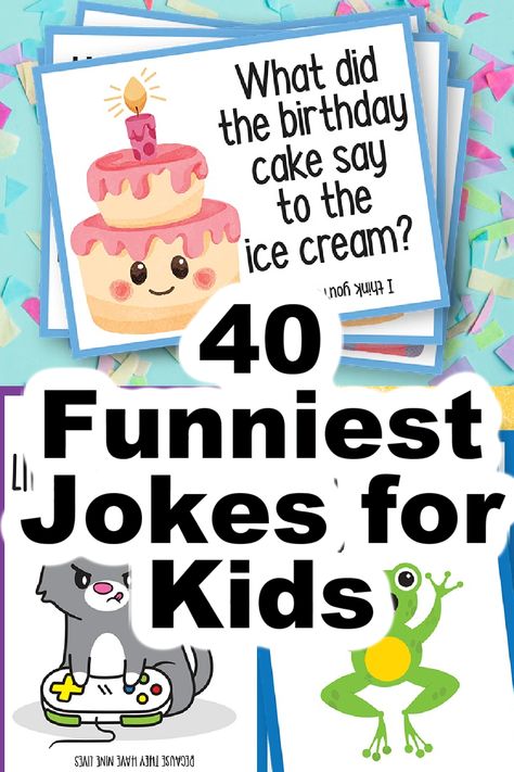 This list of the best jokes for kids is perfect for kids looking for a delightful way to entertain friends, guests, or the whole family. Birthday Jokes For Kids, Kids Jokes Funny, Summer Jokes For Kids, Clean Jokes For Kids, Best Kid Jokes, Spring Jokes, Thanksgiving Jokes For Kids, Jokes For Kids Hilarious, Summer Jokes