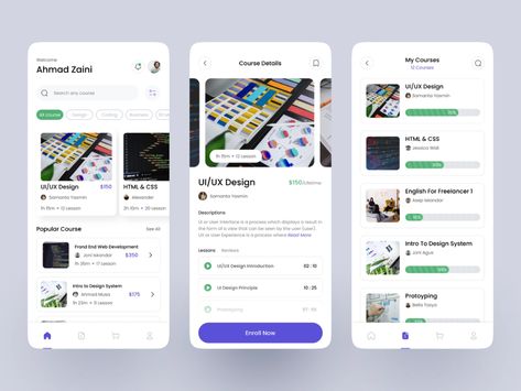 Class App, Mobile App Templates, Ui Design Dashboard, Programming Apps, App Promotion, Mobile Application Design, Slider Design, Mobile App Design Inspiration, App Interface Design