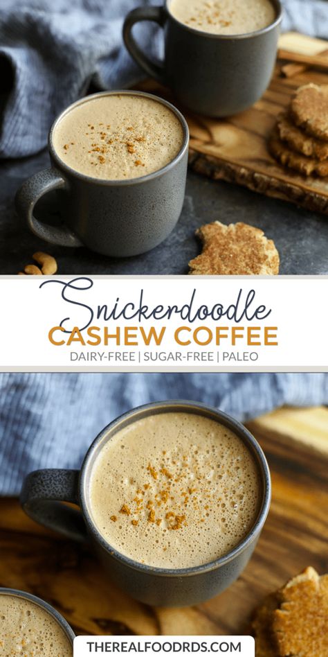 Paleo Coffee, Cashew Coffee, Dairy Free Coffee, Paleo Drinks, Mid Afternoon, Deli Sandwiches, Real Food Dietitians, Flavored Coffee, Dairy Drinks