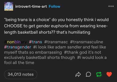 Trans Tumblr Posts, Tumbler Posts, Lgbt Humor, Tumblr Users, Sparks Joy, Life Advice, Text Posts, Tumblr Posts, Funny Posts