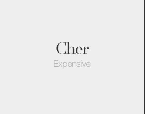 cher means expensive in french Expensive Captions, French Brand Name Ideas, French Bios For Instagram, French Captions, Pretty French Words, Cute French Words, Common French Phrases, French Words With Meaning, French Love Quotes