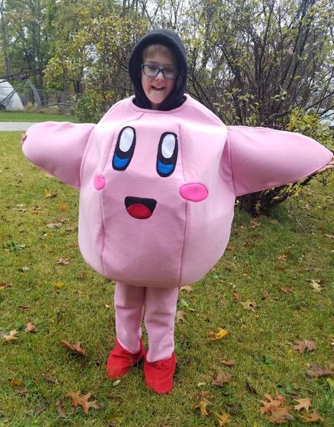 Kirby costume/cosplay Kirby Costume Diy, Kirby Inspired Outfit, Kirby Halloween Costume, Kirby Costume, Kirby Cosplay, Kirby Halloween, Kirby Birthday, Games Costumes, Halloween Costume For Kids