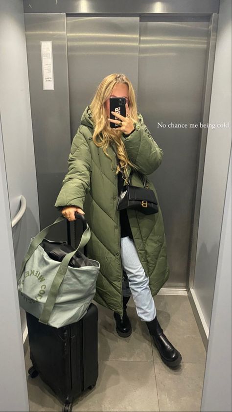 Long Green Puffer Jacket Outfit, Army Green Puffer Jacket Outfit, Khaki Long Puffer Coat Outfit, Green Puffer Coat Outfit, Khaki Puffer Coat Outfit, Long Green Quilted Jacket Outfit, Green Long Puffer Jacket Outfit, Khaki Quilted Coat Outfit, Olive Parka Outfit