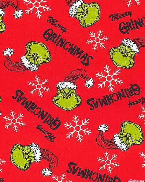 Christmas Fabric Pattern, Grinch Fabric, Collar Patterns, Grinch Ideas, Der Grinch, Dr Seuss Grinch, The Grinch Stole Christmas, Michaels Craft, Merry Grinchmas