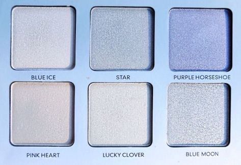 Blue Eyeshadow Palette, Nejire Hadou, Sayaka Miki, Catty Noir, Bleu Pastel, Blue Eyeshadow, Feeling Blue, Moon Child, Winx Club