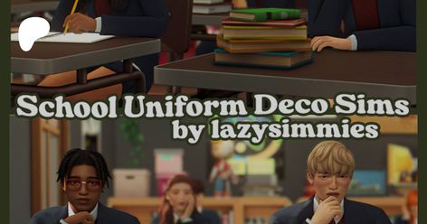 Sims4 Private School Mod, Sims 4 High School Years Add Ons, School Uniforms Sims 4 Cc, High School Years Sims 4 Cc, Private School Uniforms Sims 4, I Am Game, Maxis Match, Sims Cc, Sims 4