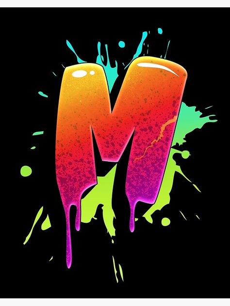 Alphabets Graffiti, Graffiti Letter M, Graffiti Letters Styles, Zumba Logo, Cute Fonts Alphabet, Letters M, Graffiti Lettering Alphabet, Graffiti Art Letters, Unique Iphone Wallpaper