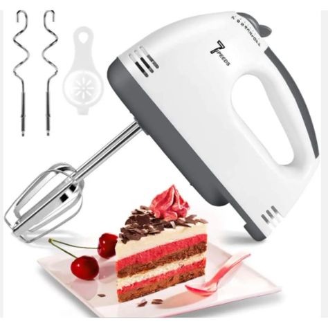 Handmixer Electric Handheld Portable KitchenElectric  Stainless Steel Accessories Whisk, Food Beater Manual Blender, Kitchen Whisk, No Egg Desserts, Handheld Mixer, Electric Hand Mixer, Portable Kitchen, Egg Beater, Electric Foods, Blender Recipes