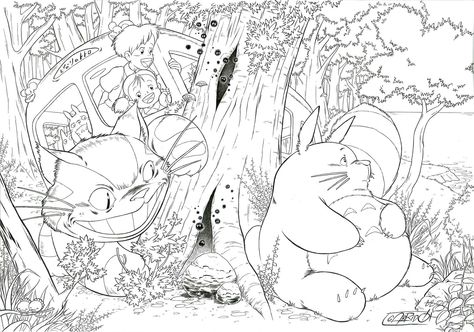 Litablöð - Album on Imgur Totoro Printable, Studio Ghibli Coloring Pages, Ghibli Coloring Pages, Ghibli Coloring, Coloring Pages Anime, Anime Coloring Pages, Anime Lineart, Images Kawaii, Ghibli Artwork