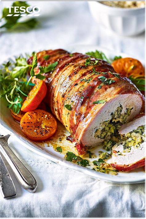 Porchetta Recipe, Porchetta Recipes, Christmas Turkey Recipes, Turkey Breast Recipes, Smoked Turkey Breast, Christmas Turkey, Turkey Breast Recipe, Tesco Real Food, Roast Turkey Breast