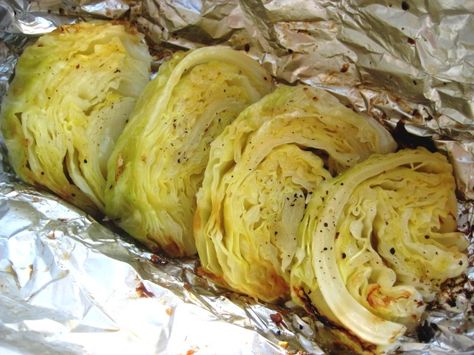 Grilled Cabbage Recipes, Grilled Cabbage Wedges, Grilled Cabbage, Baked Cabbage, Cabbage Steaks, Cabbage Recipe, Cooked Cabbage, Home Comfort, Cabbage Recipes