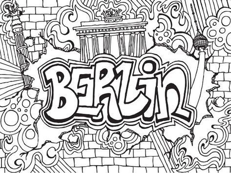 Berlin Graffiti Drawing Meditation by Kaitlyn Parker on Dribbble Berlin Drawing, Drawing Meditation, Berlin Graffiti, Doodle Inspiration, Graffiti Drawing, Portfolio Design, Global Community, Creative Professional, Berlin