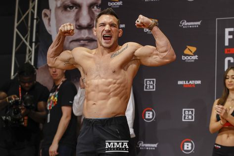 Bellator Japan ceremonial weigh-in photos Ufc Weigh In, Benson Henderson, Michael Chandler, Mma Motivation, Robert Whittaker, Dustin Poirier, Mma Videos, Mma Workout, Mma Shorts