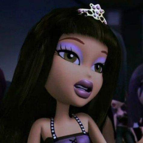 pinterest | hblackwell33 ♡ Cartoon Character, A Girl, Black Hair, Jade, Tumblr, Purple, Hair, Black