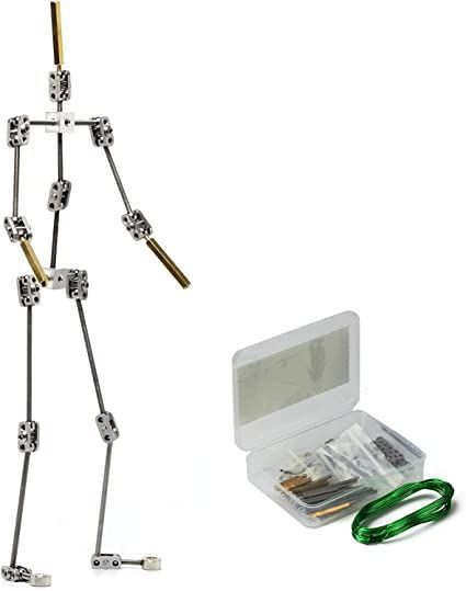 DIY Studio Stop Motion Armature Kits 11" | Metal Puppet Figure for Character Design Creation | Not-Ready Studio Armature Kits Very Easy to Assemble for Stop Motion Animation or Just Fun | 280 mm Tall Stop Motion Puppet, Stop Motion Armature, Diy Studio, Stop Motion Animation, Motion Animation, Red Riding Hood, Stop Motion, Puppets, Motion