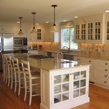 Kitchen Island With Cooktop, Kitchen Island With Stove, Island With Stove, Kitchen Layouts With Island, Kitchen Island With Sink, Unique Kitchen Design, Kitchen Island Decor, Kitchen Island With Seating, Island With Seating