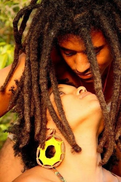 Rasta Couple, Natty Dreads, Rasta Music, Freeform Locs, Thick Locs, Nice Couple, Natural Dreadlocks, Beautiful Dreadlocks, Dreadlock Styles