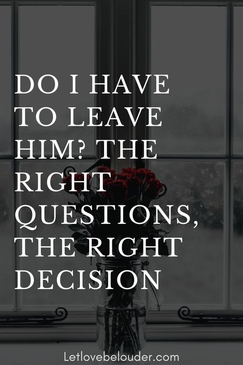 ”Do I have to leave him? ”Or” should I leave him? ”These questions do not arise by chance and they seem to announce the end of a romantic relationship. Should I Give Him Another Chance, Should I Leave Him, Single Mom Dating, I Want To Leave, He Doesnt Care, Right Decision, Romantic Relationship, Relationship Questions, Bad Relationship