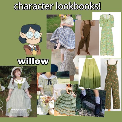 Willow Inspired Outfits, Willow Owl House Outfits, Owl House Outfit Ideas, Willow Park Cosplay, Owl House Inspired Outfits, Willow Cosplay, Willow Toh, Structured Dresses, Indie Decor