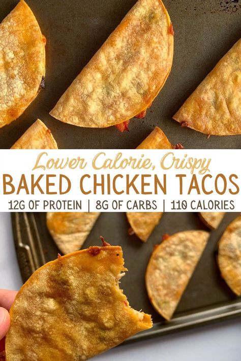 Simple Healthy Meal Prep, Cheesy Baked Chicken, Baked Chicken Tacos, Crispy Baked Chicken, No Calorie Foods, Freezer Friendly, Chicken Tacos, Filling Recipes, High Protein Recipes