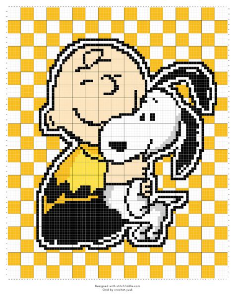 Peanuts Cross Stitch, Snoopy Crochet Pattern Free, Snoopy Crochet Pattern, Crochet Templates, Crochet Blanket Pattern Free, Crochet Snoopy, Pixel Grid, Crochet Blanket Pattern, Tapestry Crochet Patterns