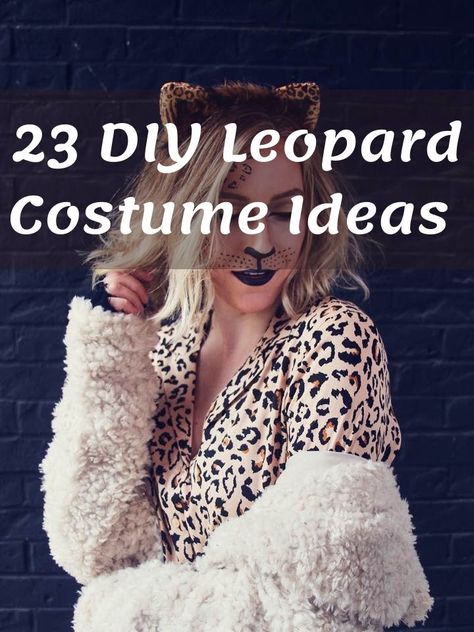 This Halloween, get ready to be the star of your next costume party or play. If you've never made your costume before, then this DIY tutorial should help you create the perfect outfit that you will be sure to be the hot topic of conversation this holiday season. In this article, you will see different DIY leopard costume ideas that will inspire and teach you how to create the perfect look for yourself, your kid, or #Leopard Plus Size Leopard Costume, Lepord Costume Halloween, Diy Zoo Animal Costume Women, Easy Leopard Costume, Snow Leopard Costume Women, Leopard Cat Costume, Women Animal Costumes, Diy Party Animal Costume, Diy Leopard Costume Women