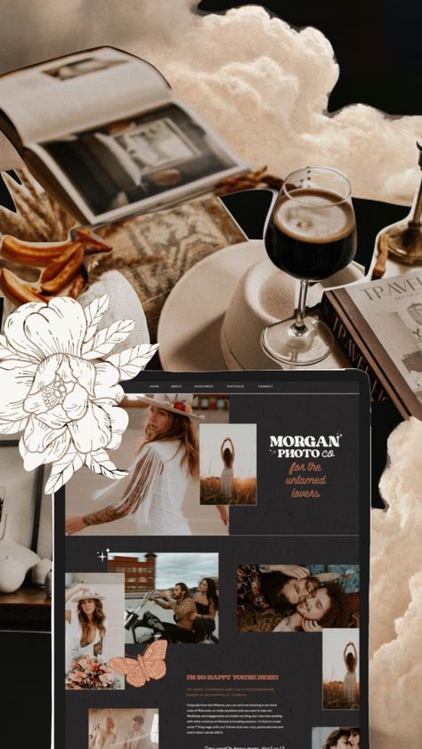 Created by FemmeCollectiveStudio on Shuffles Inspiration Board Design, Edgy Aesthetic, Portfolio Web Design, Aesthetic Black, Website Designs, Website Design Inspiration, Business Website, Design Portfolio, Portfolio Design