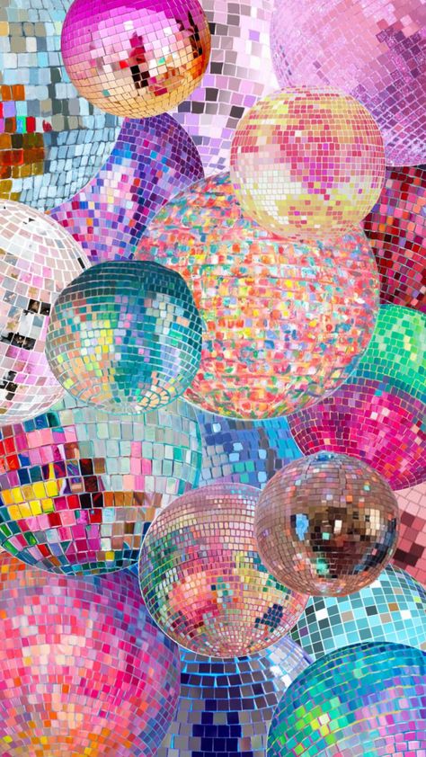 Wallpapers Preppy, Ball Aesthetic, Balloon Background, Cowgirl Aesthetic, Disco Balls, Sketchbook Journaling, Pretty Wallpaper Iphone, Balloon Bouquet, Disco Party