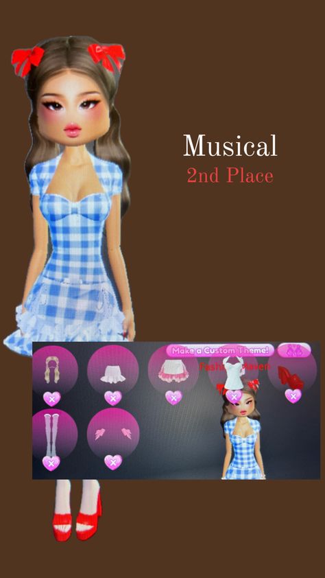 Musical Dress, Dress To Impress Outfits, Custom Theme, Dress To Impress, Musical