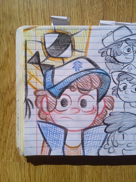 Gravity Falls Sketchbook, Gravity Falls Sketches, Gravity Falls Drawings, Cartoons To Draw, Desenhos Gravity Falls, Gravity Falls Fan Art, Gravity Falls Art, Sketchbook Art Journal, Cute Doodles Drawings