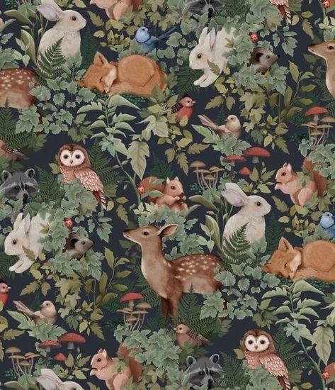 Woodlands Wallpaper, Jimmy Cricket, Woodland Baby Room, Enchanted Forest Nursery, Woodland Wallpaper, Charcoal Wallpaper, Cricket Wallpapers, Forest Nursery, Woodland Nursery