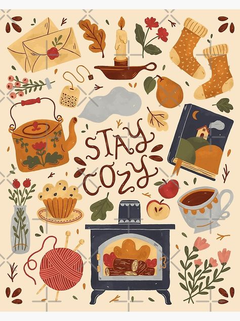 Cozy Art, Autumn Illustration, Doodle Style, Dibujos Cute, Autumn Cozy, Autumn Art, Bullet Journaling, Stay Cozy, Autumn Inspiration