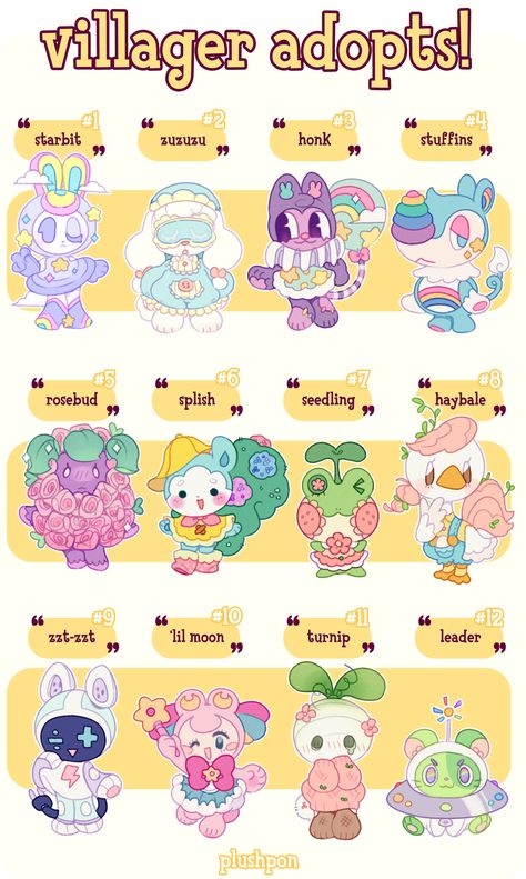 Animal Crossing Fan Art, Arte Do Kawaii, Animal Crossing Characters, Animal Character, Animal Crossing Villagers, Cute Animal Drawings Kawaii, Cute Kawaii Drawings, Creature Concept Art, 판타지 아트