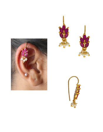 Ear Piercings Indian, Maharashtrian Bugadi, Bugadi Earrings, Maharashtrian Jewellery, Temple Jewellery Earrings, Terracotta Earrings, Cute Ear Piercings, Heavy Earrings, Jewellery Unique