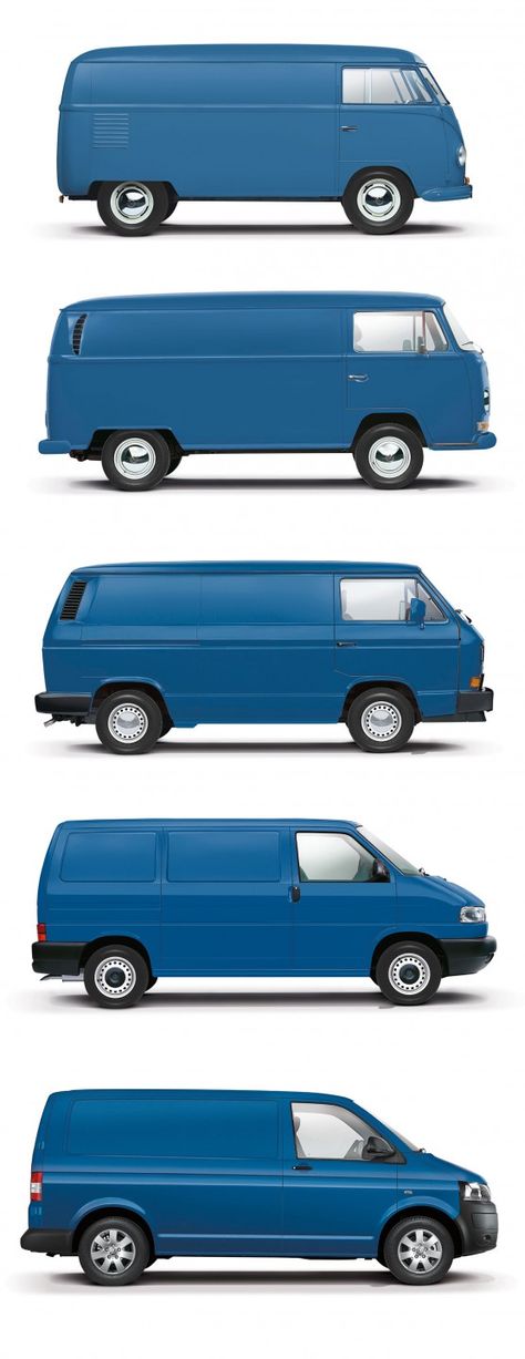 Sixth-gen Volkswagen Transporter previewed in design render - Car Body Design Combi Vw T2, Vw T3 Doka, Car Body Design, Vw T3 Syncro, T3 Vw, Kdf Wagen, Vw Vanagon, Vintage Auto's, Volkswagen Van