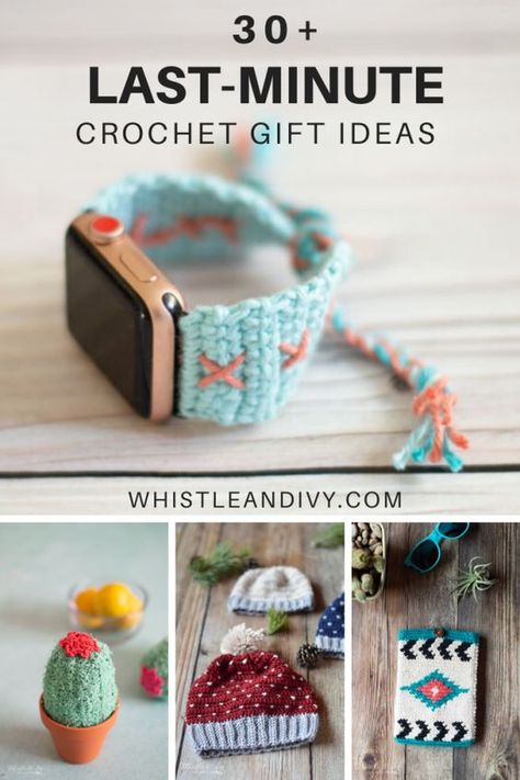 Last Minute Crochet Gifts, Crochet Teacher Gifts, Modern Haken, Quick Crochet Gifts, Crochet Gift Ideas, Easy Knitting Projects, Easy Crochet Projects, Crochet Gift, Crochet Simple