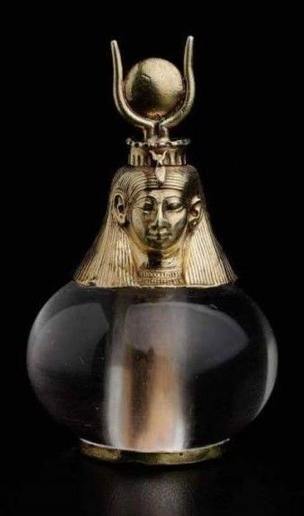 Hathor-headed (gold) crystal pendant, Nubian, 743-712 BC Ancient Nubia, St Louis Art, Boston Museums, Nubian Queen, Gold Disc, Harvard University, Mesopotamia, Museum Of Fine Arts, Rock Crystal