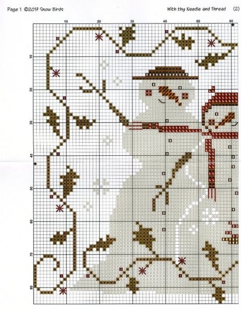 Prairie Schooler Cross Stitch Charts, With Thy Needle And Thread, Snowman Cross Stitch Pattern, Christmas Counted Cross Stitch, Cross Stitch Gallery, Santa Cross Stitch, Cross Stitch Magazines, Cross Stitch Freebies, Christmas Embroidery Patterns