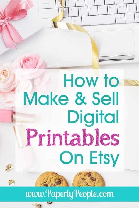 How to Make and Sell Digital Printables on Etsy... Tips and ideas for how to sell printables on Etsy. From art prints to planners, wall decor, parties, signs and pictures. All about selling digital files products to make money. #etsy #printables #howto Digital Items To Sell, Items To Sell On Etsy, Sell Printables On Etsy, Sell Printables, Printables On Etsy, Items To Sell, Etsy Tips, Etsy Marketing, Easter Basket Diy