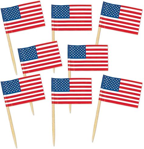 United States Of America Flag, Flag Food, Decorated Wreaths, Us Flags, Bamboo Towels, Burlap Table Runners, Food Picks, Patriotic Party, Table Runner And Placemats