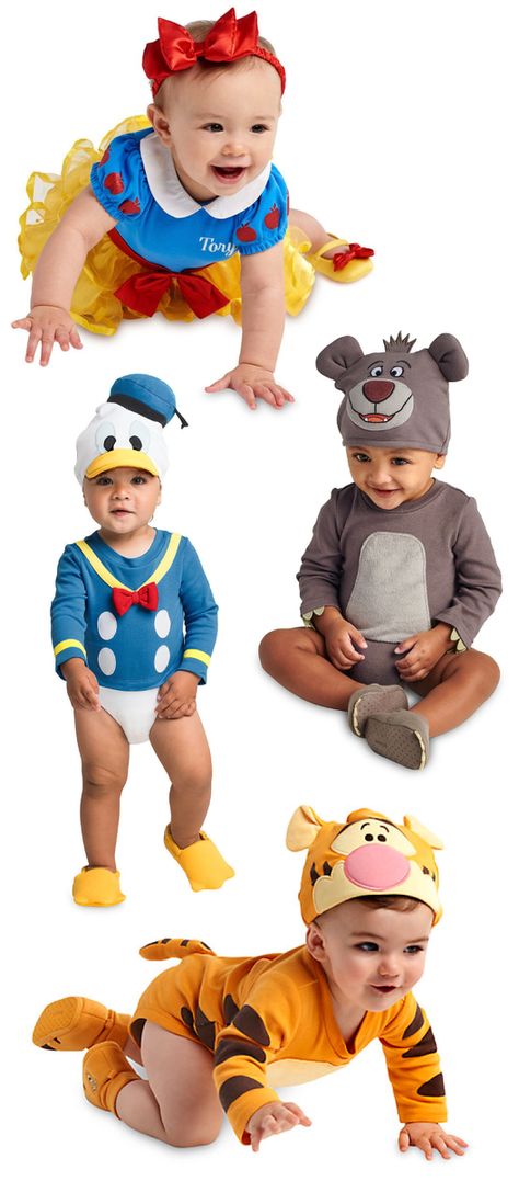 These gorgeous Disney baby outfits are down to just £10 now! Baby Disney Costume, Disney Baby Outfits, Disney Fancy Dress, Disney Baby Costumes, Disney Deals, Mickey Halloween Party, Disney Baby Clothes, Fantasia Disney, Mickey Halloween