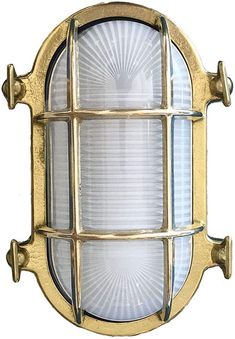 Nautical Bunk Bed Sconce with ON / Off Switch - - Amazon.com Bed Sconces, Steampunk Illustration, Maritime Decor, Abandoned Asylums, Dock Lighting, Nautical Lighting, Bulkhead Light, Cage Light, Bulkhead Lights