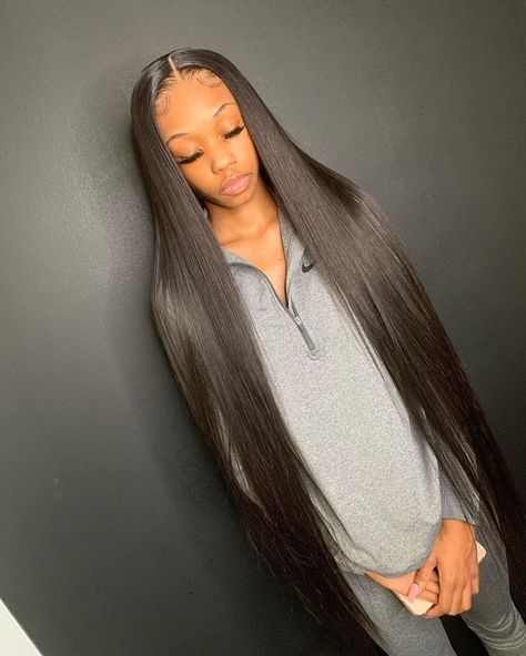 34 Inch Straight Wig, Pronto Hairstyles, Closure Pronto, Frontal Wig Hairstyles, Cute Box Braids Hairstyles, Hair Vendor, Hair Life, Straight Human Hair, Hair Weave