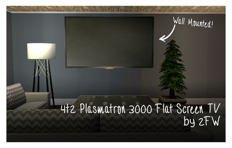 4t2 Plasmatron 3000 Flat Screen TV - Two Fingers Whiskey — LiveJournal Sims 4 Electronics, Sims House Cc, Sims 4 House Cc, Sims 4 Living Room, Boyfriends Birthday Ideas, Huge Tv, Sims 4 Build Cc, Sims2 Cc, Big Clock