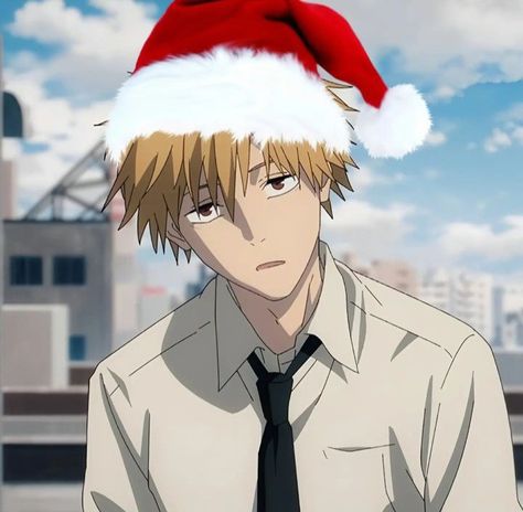 Christmas Profile, Christmas Profile Pictures, Cool Anime Backgrounds, Man Icon, 50 Christmas, Christmas Icons, Anime Profile, Matching Profile Pictures, Chainsaw Man