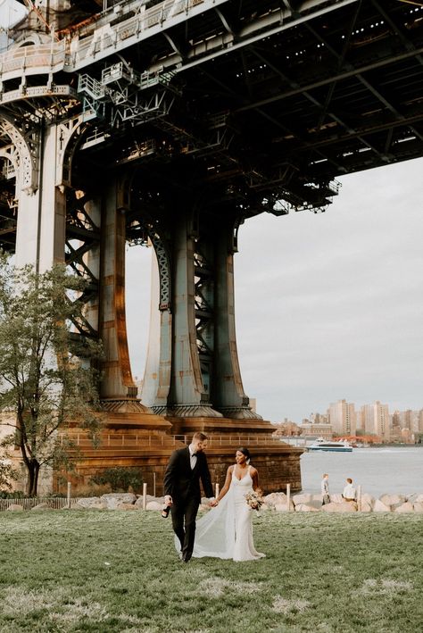 New York City Elopement, Industrial Elopement, Dumbo Engagement Photos, Brooklyn Bridge Engagement Photos, Brooklyn Elopement, Dumbo Brooklyn Bridge, Dumbo Nyc, Nyc Photo Ideas, Brooklyn Dumbo