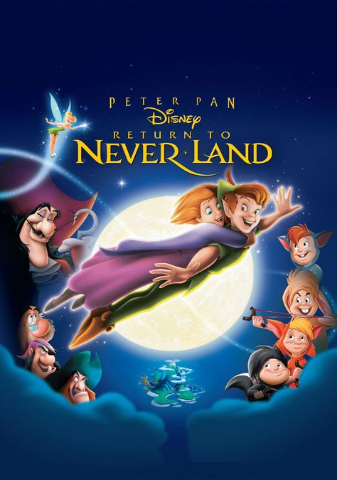 Return To Neverland, Film Peter Pan, Anastacia Disney, Peter Pan Movie, Peter Pan Disney, Disney Animated Movies, Disney Posters, Film Disney, Walt Disney Pictures