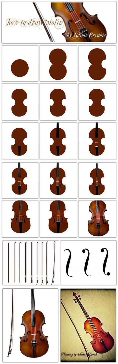 how to draw a violin Draw Violin, Music And Flowers, Violin Drawing, Art Sketches References, Violin Pics, Art In School, Drawing Music, Musical Cards, Miniature Food Tutorials