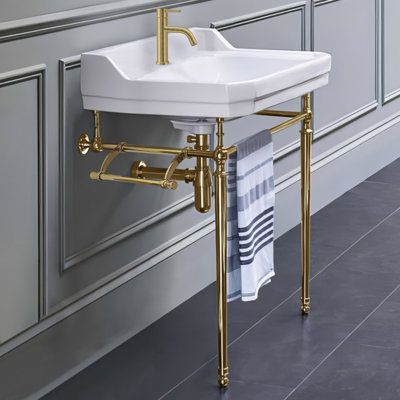 Modern pedestal sink