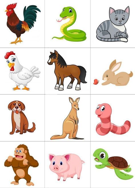 Animal Pictures For Nursery, Animal Pictures For Kids, Baby Animal Nursery Art, Preschool Activities Toddler, Printable Animals, Preschool Art Activities, Animal Activities, Creative Activities For Kids, Preschool Printables